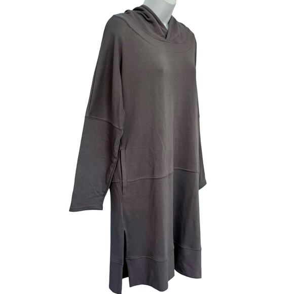 Intimately Free People Gray Kicking Around Tunic Hoodie Dress Pockets size S - Picture 6 of 10
